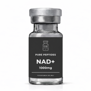 Pure Peptides NAD+ 1000mg vial mockup on a white background